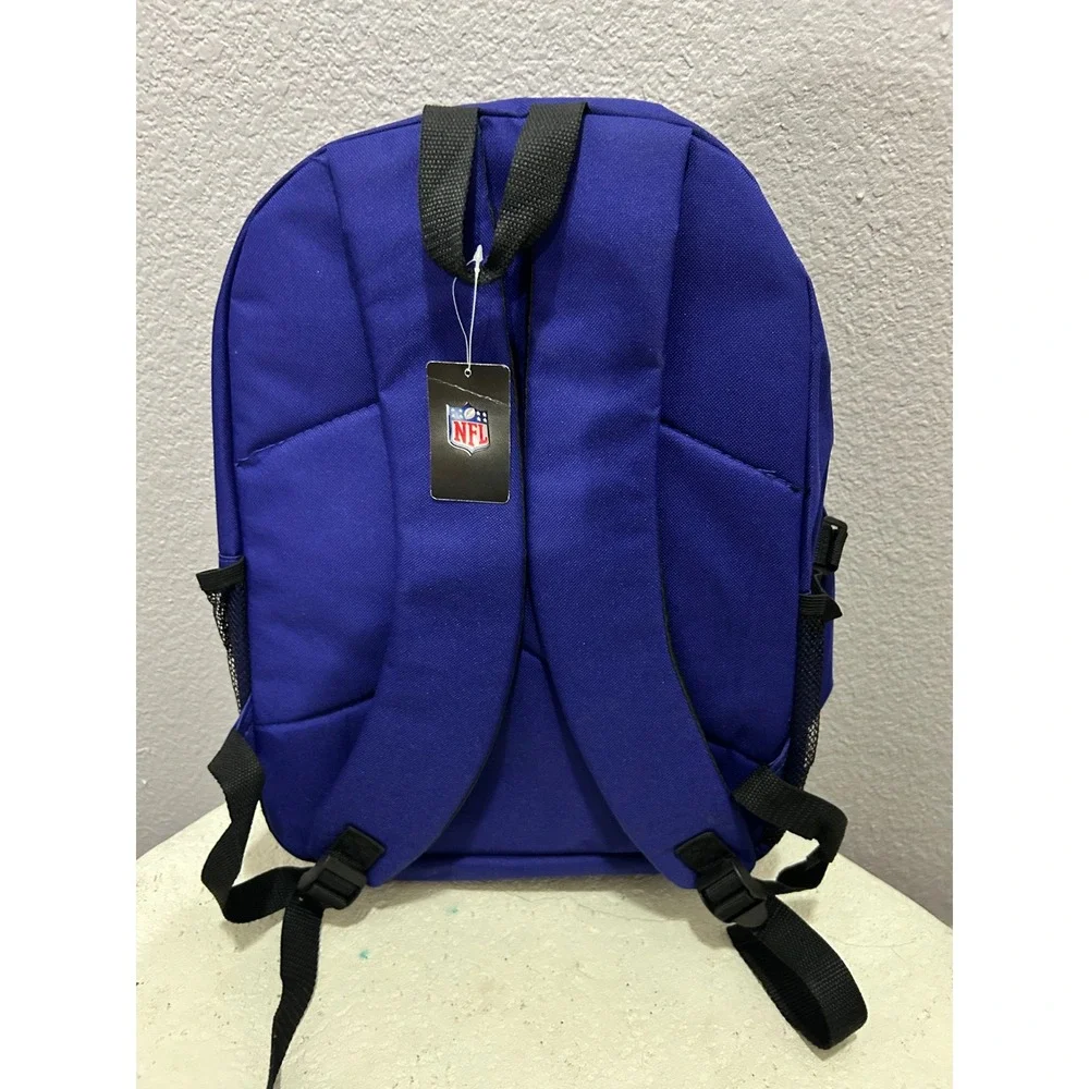 NFL Baltimore Ravens youth Backpack and Insulated Lunch Box Set Purple Gold New